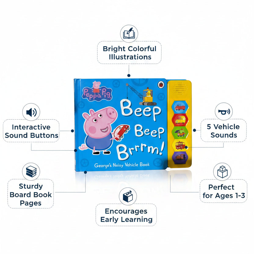 Beep Beep Brrrm! George's Noisy Vehicle Book