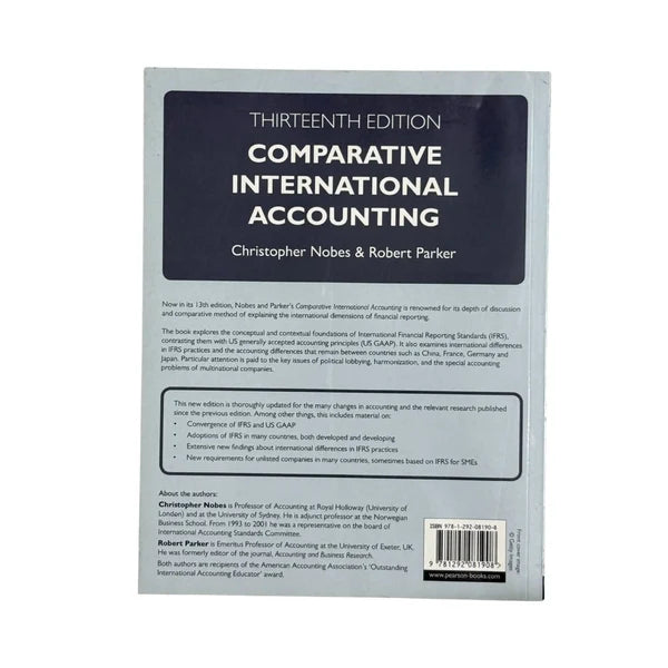 Comparative International Accounting, 13th ed.