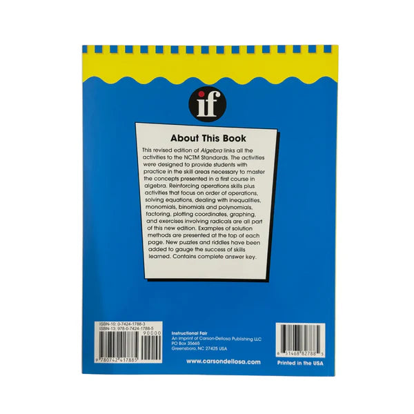 Algebra, Grades 5 - 8 (The 100+ Series™)