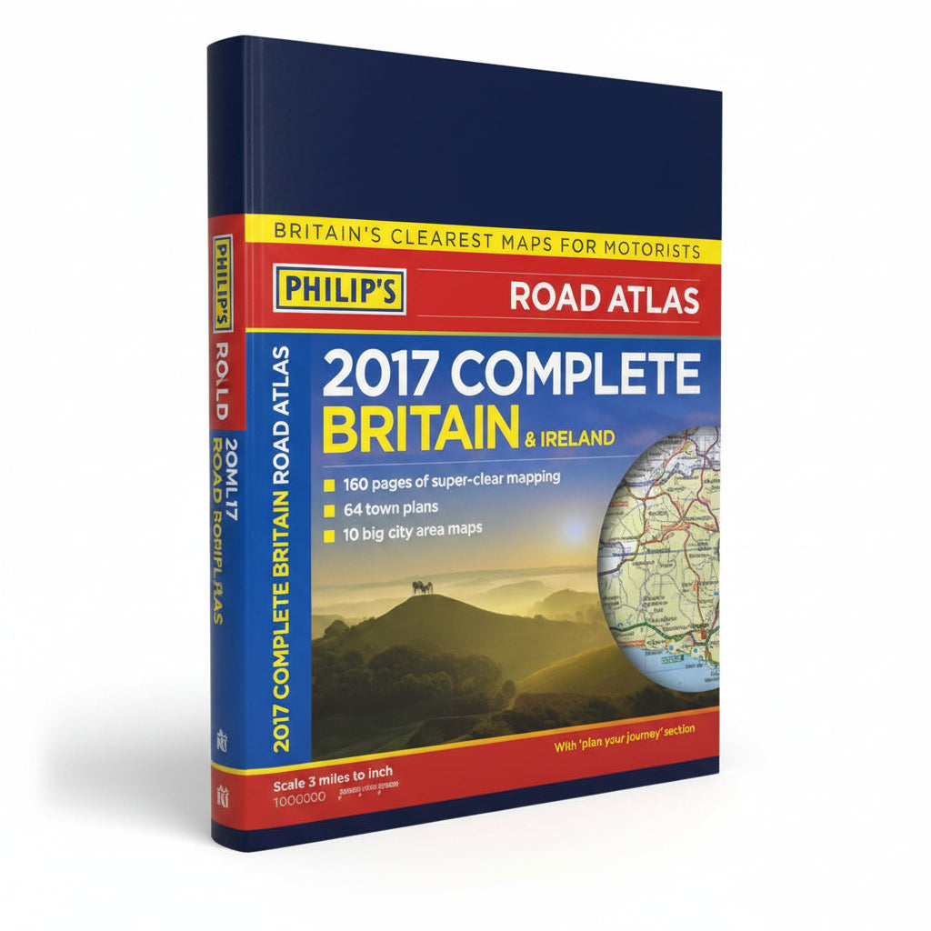 Philip's Complete Road Atlas Britain and Ireland 2017 Hardback