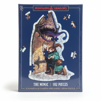 Dungeons and Dragons Mini Shaped Jigsaw Puzzle: the Mimic Edition 102-Piece Collectible Puzzle for All Ages