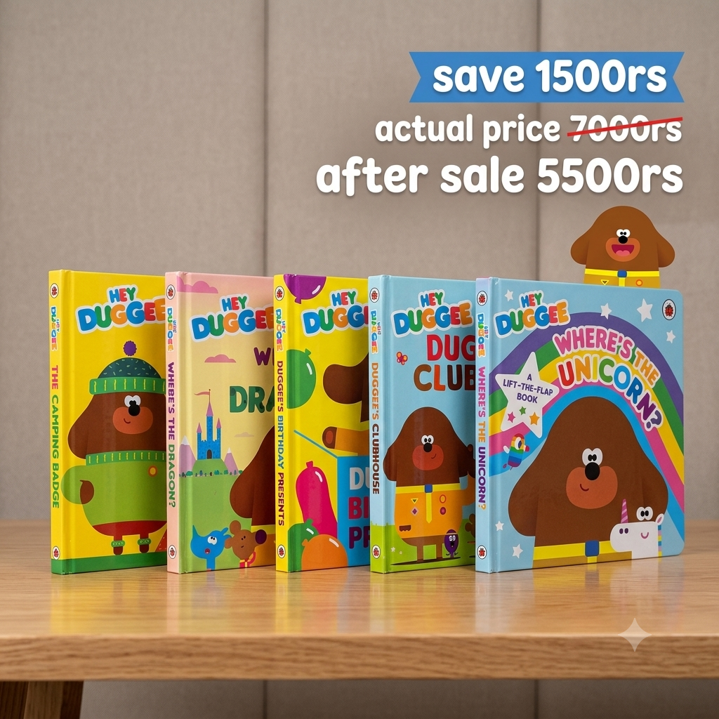 Hey Duggee Board Book – 5 Books Bundle Deal