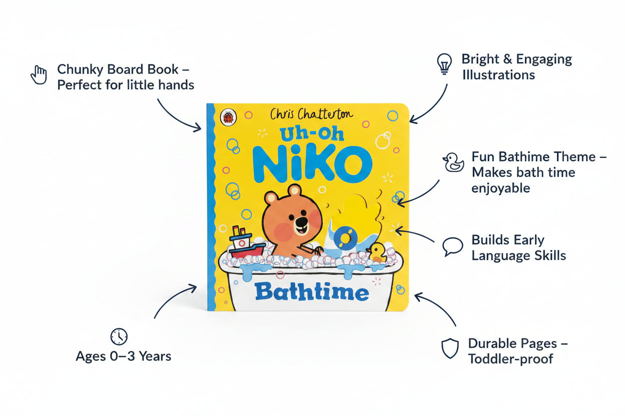 Uh-Oh, Niko: Bathtime A Push, Pull and Slide Story