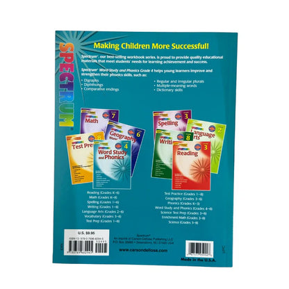 Word Study and Phonics, Grade 4 (Spectrum)
